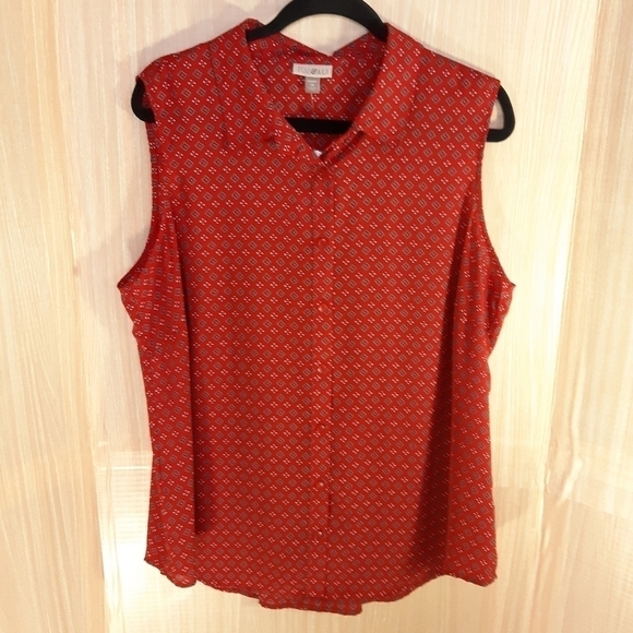 Roz & Ali NWT sleeveless blouse.  Size 2X - Picture 1 of 7